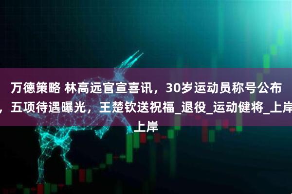 万德策略 林高远官宣喜讯，30岁运动员称号公布，五项待遇曝光，王楚钦送祝福_退役_运动健将_上岸