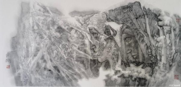 沪深配 【DeepSeek谈艺】纪连彬·水墨画 | 心象幻化的现代精神图谱
